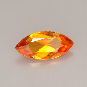 Clinohumita laranja natural 1,34ct, marquise, VS-SI