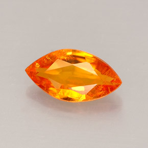 Clinohumita Amarelo alaranjado Natural 0.67ct, Marquesa, VS-SI