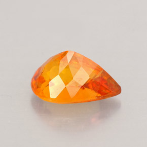 Clinohumita Amarelo alaranjado Natural 1.44ct, Formato de pêra, VS
