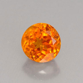 Clinohumita Amarelo alaranjado Natural 0.80ct, Corte Redondo, VS-SI