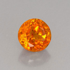 Clinohumita Amarelo alaranjado Natural 0.80ct, Corte Redondo, VS-SI
