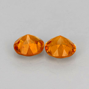 Pedras preciosas de clinohumita laranja natural de  ct, corte redondo, VS-SI