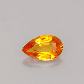 Clinohumita Amarelo alaranjado Natural 0.58ct, Formato de pêra, VS