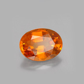 Clinohumita Amarelo alaranjado Natural 1.47ct, Corte Oval, VS-SI