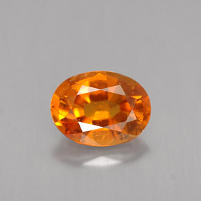 Clinohumita Amarelo alaranjado Natural 1.47ct, Corte Oval, VS-SI