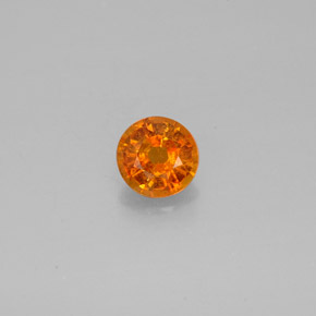 Clinohumita Amarelo alaranjado Natural 0.64ct, Corte Redondo, SI