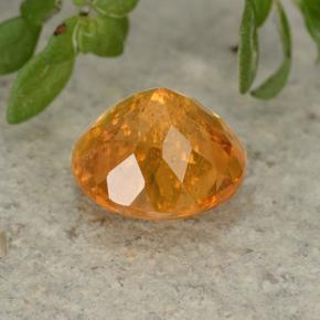 Clinohumita laranja natural 1,07ct, corte redondo, VS-SI