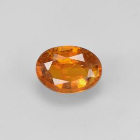 Clinohumita laranja natural 1,05ct, corte oval, VS-SI