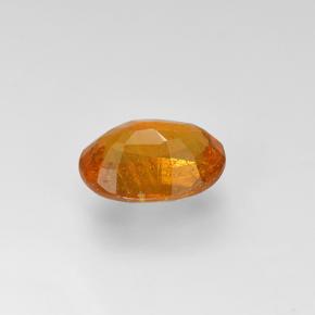 Clinohumita laranja natural 1,05ct, corte oval, VS-SI