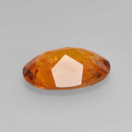 Clinohumita laranja natural 3,01ct, corte oval, SI