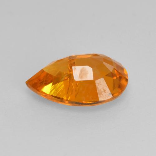 Clinohumita Laranja Médio Natural 1.52ct, Formato de pêra, SI