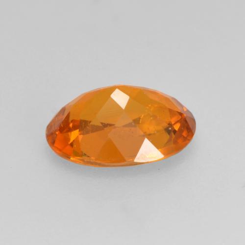 Clinohumita laranja natural 1,21ct, corte oval, SI