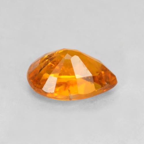 Clinohumita laranja natural 0,71ct, formato de pêra, SI-I1