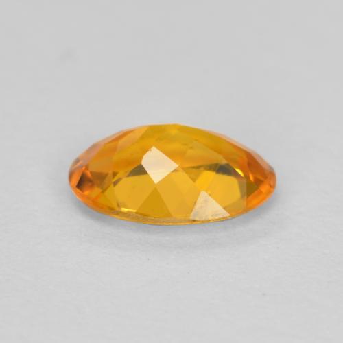 Clinohumita damasco laranja Natural 0.43ct, Corte Oval, SI