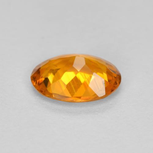 Clinohumita damasco laranja Natural 0.66ct, Corte Oval, VS