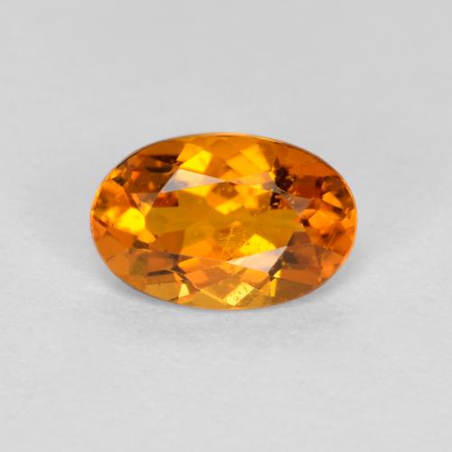 Clinohumita Laranja Profundo Natural 0.41ct, Corte Oval, VS-SI
