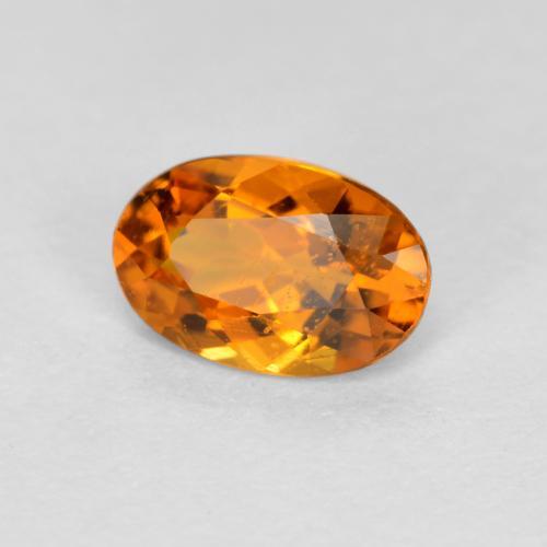Clinohumita Laranja Profundo Natural 0.41ct, Corte Oval, VS-SI
