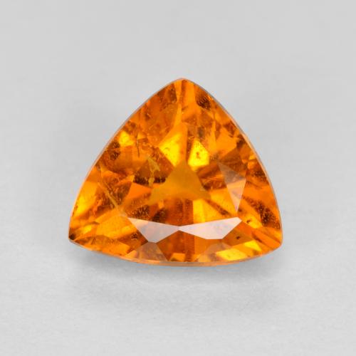 Clinohumita laranja natural 0,87ct, trillion, SI