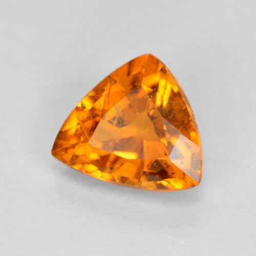 Clinohumita laranja natural 0,87ct, trillion, SI