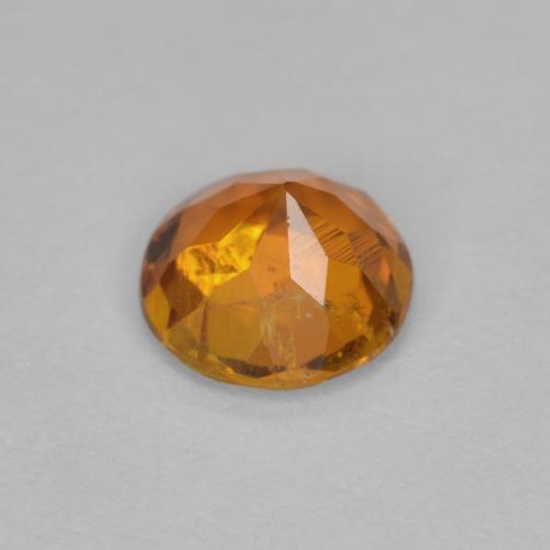 Clinohumita Laranja Médio Natural 0,63ct, Corte Redondo, SI