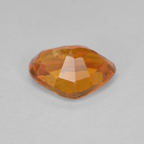 Clinohumita laranja natural 1,59ct, formato de pêra, VS-SI