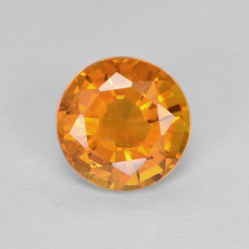 Clinohumita Laranja Médio Natural 0.91ct, Corte Redondo, SI