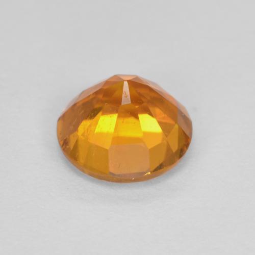 Clinohumita Laranja Médio Natural 0.91ct, Corte Redondo, SI