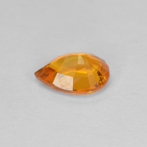 Clinohumita Laranja Profundo Natural 0,80ct, Formato de pêra, VS-SI