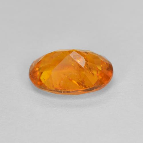 Clinohumita laranja natural 1,26ct, corte oval, SI-I1
