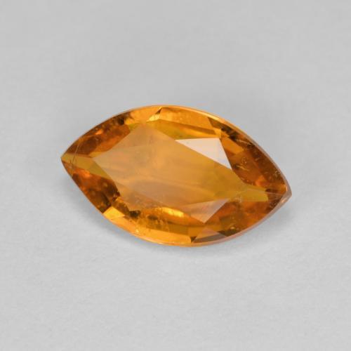 Clinohumita laranja natural 1,18ct, marquise, SI