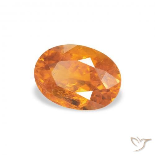 Clinohumita Laranja brilhante Natural 0.86ct, oval, SI-I1