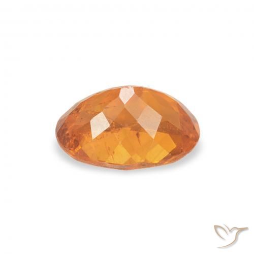 Clinohumita Laranja brilhante Natural 0.86ct, oval, SI-I1