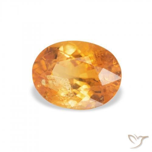 Clinohumita Laranja Médio Natural 1.26ct, oval, SI-I1