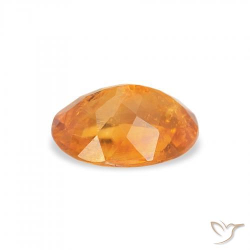 Clinohumita Laranja Médio Natural 1.26ct, oval, SI-I1