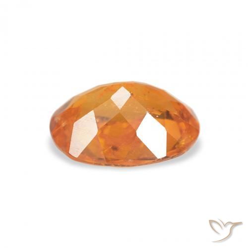 Clinohumita laranja avermelhado Natural 1.90ct, oval, SI-I1