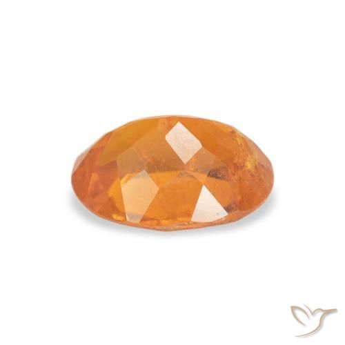 Clinohumita Laranja brilhante Natural 1.29ct, oval, SI-I1