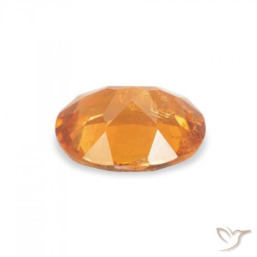 Clinohumita Laranja Médio Natural 1.29ct, oval, SI-I1