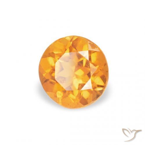 Clinohumita Laranja Médio Natural 0.28ct, Redondo, VS-SI