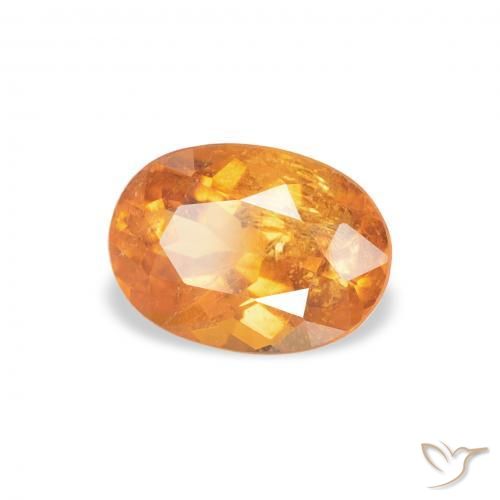 Clinohumita Laranja Médio Natural 0.87ct, oval, SI