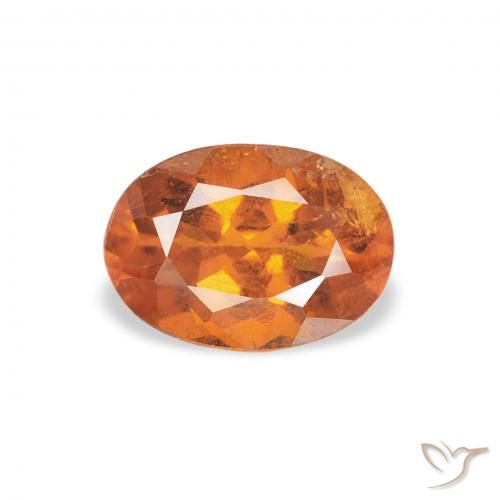0.89ct Natural Laranja Profundo Clinohumita, oval, SI