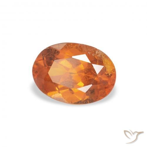 Clinohumita Laranja Profundo Natural 0.89ct, oval, SI