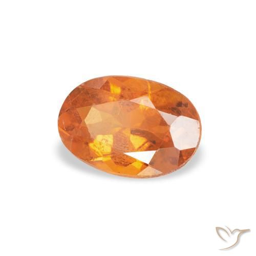Clinohumita Laranja Médio Natural 0.57ct, oval, SI