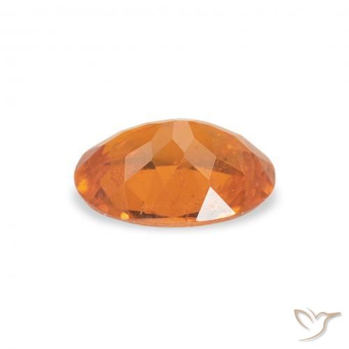 Clinohumita Laranja Médio Natural 0.75ct, oval, SI