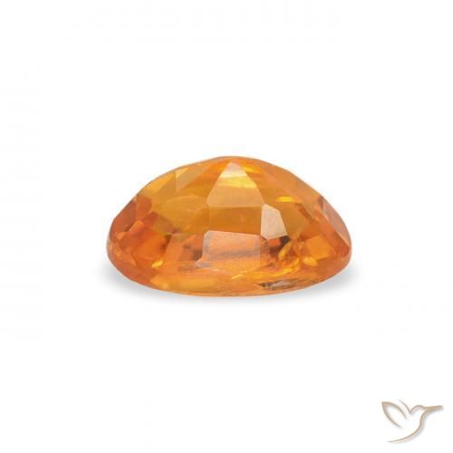 Clinohumita âmbar laranja Natural 0.40ct, oval, SI
