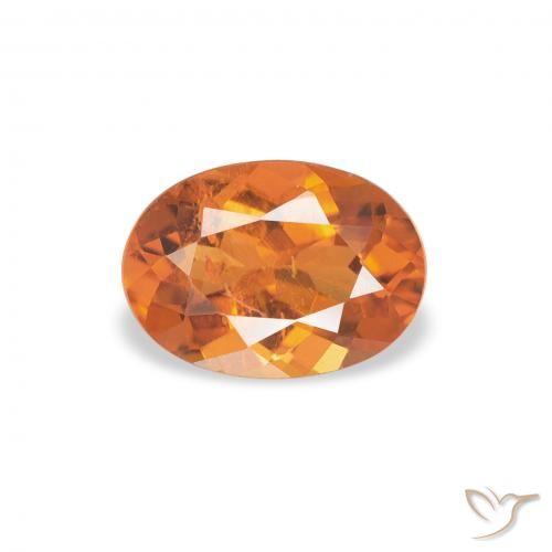 0.70ct Natural Laranja Médio Clinohumita, oval, SI