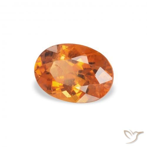 Clinohumita Laranja Médio Natural 0.70ct, oval, SI