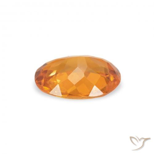 Clinohumita damasco laranja Natural 0.70ct, oval, SI