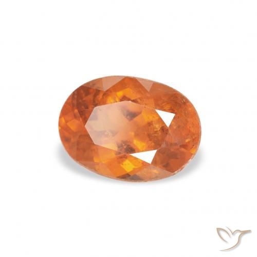 Clinohumita Laranja Profundo Natural 0.87ct, oval, SI