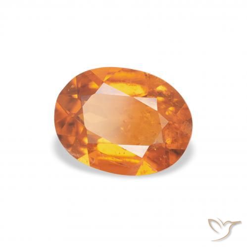 Clinohumita âmbar laranja Natural 1.04ct, oval, SI
