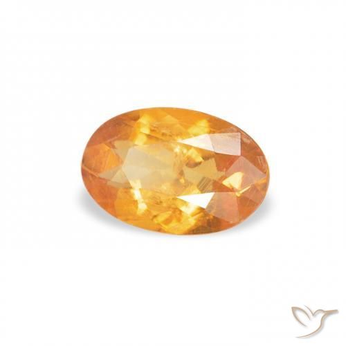 Clinohumita Medium Light-Orange Natural 0.39ct, oval, SI